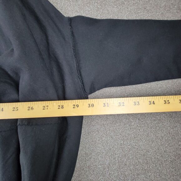 Planet by Lauren G OS Black Raw Hem Art to Wear Sweatshirt 994 - Picture 10 of 11